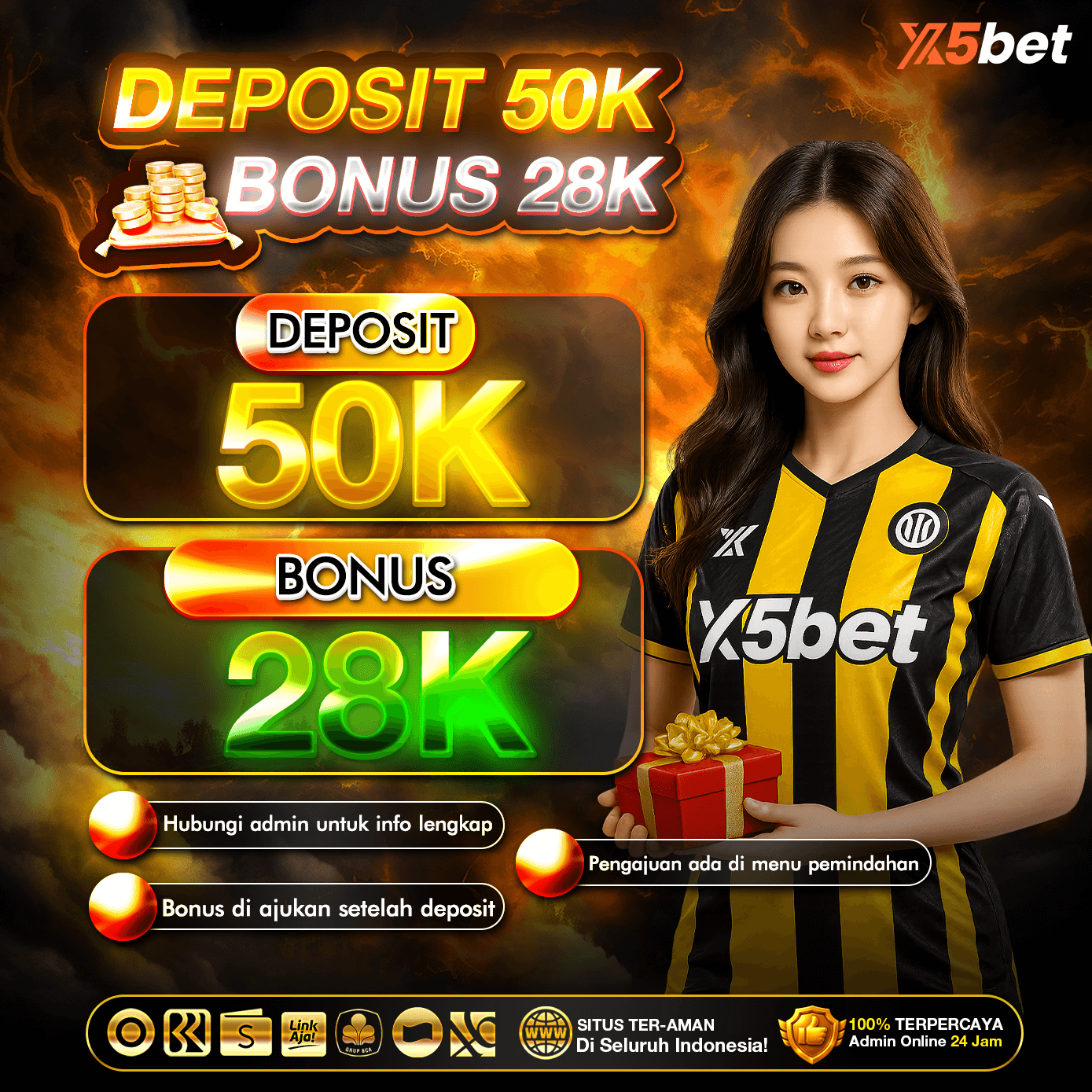 Promo 3 X5Bet (PNG disarankan)